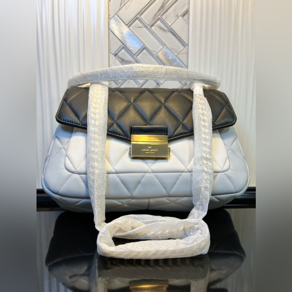 Quilted Tricolor Leather Carey Shoulder Bag Kate Spade - Picture 4 of 15